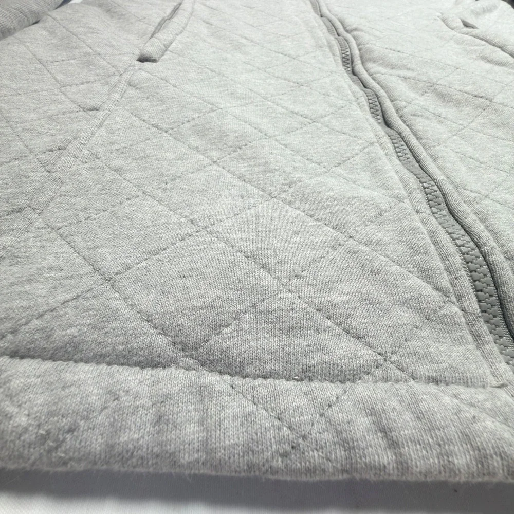 The North Face‎ Women's Quilted Fleece Coat XL Gray Faux Fur Lined Jacket